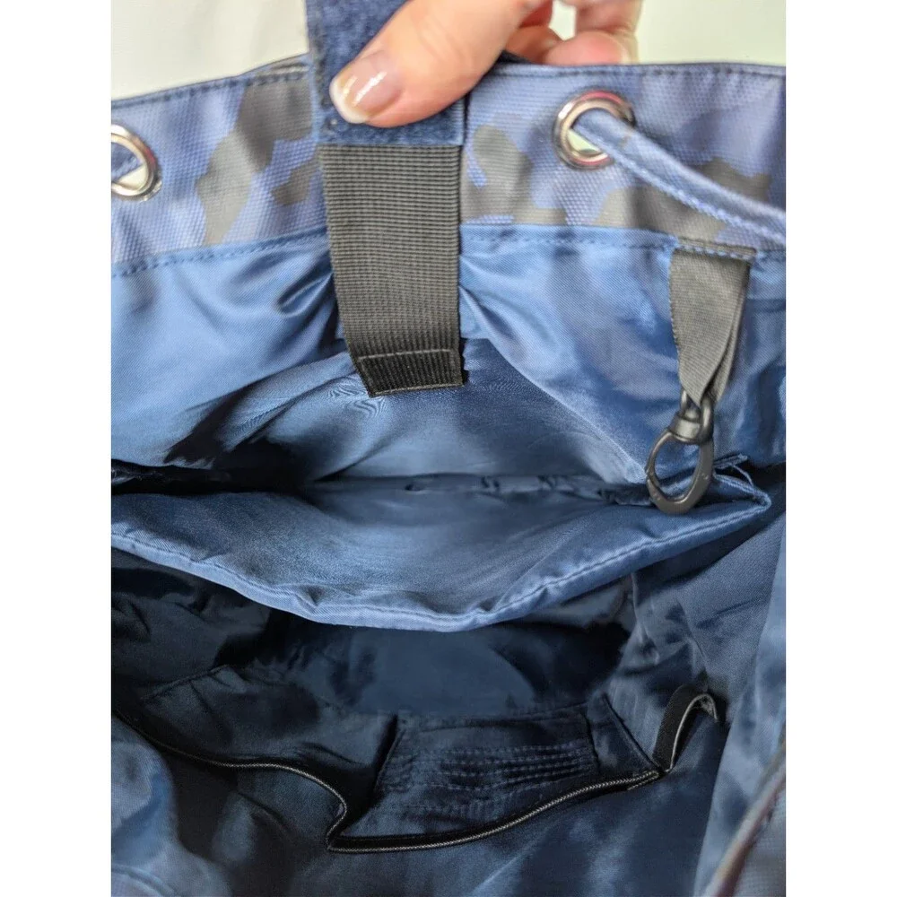 Duchamp London Laptop Backpack Rucksack Blue/Gray Camouflage
